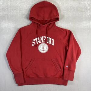 Champion Stanford University Hoodie Womens Large Red Cardinals Sweatshirt